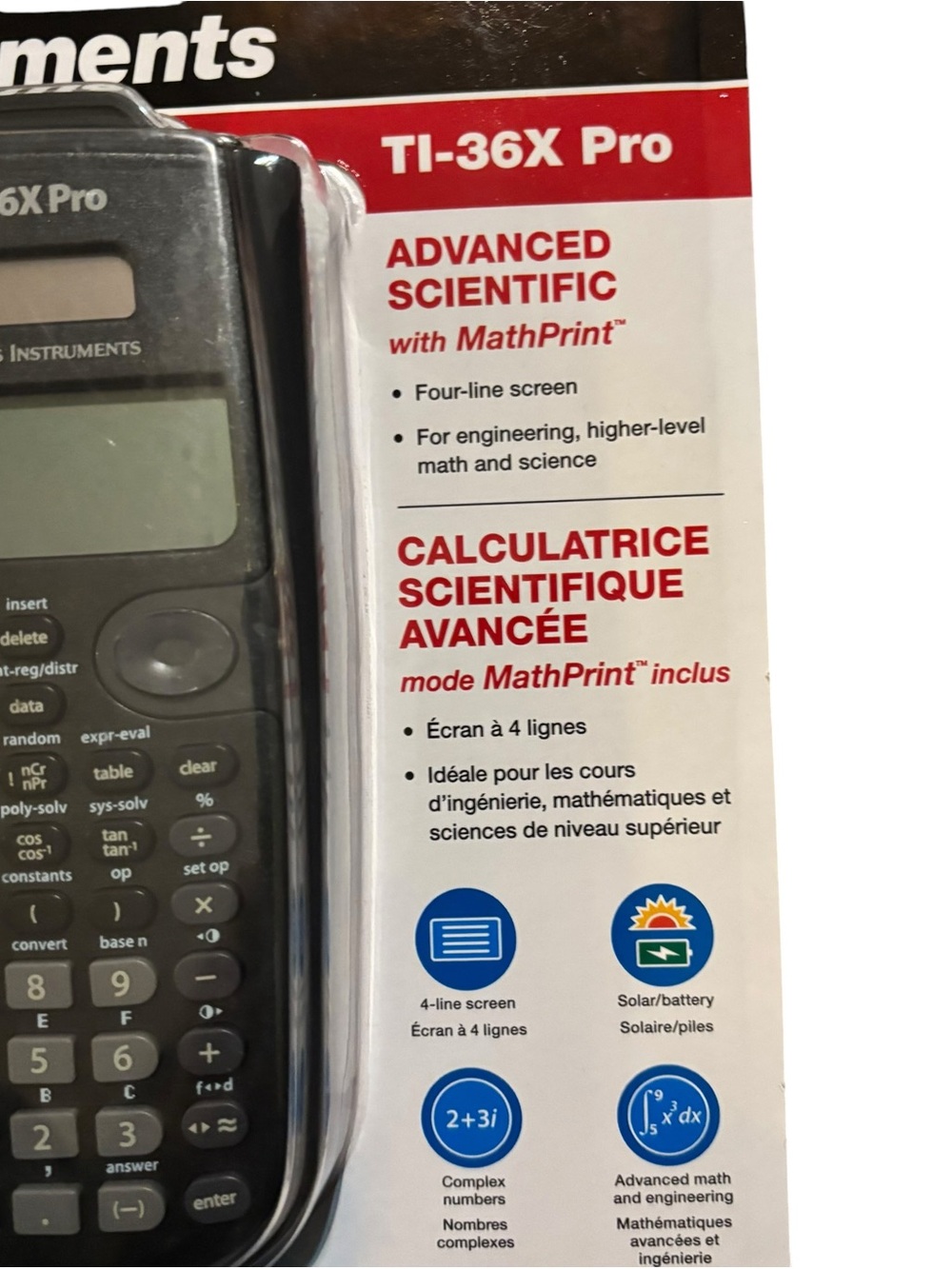 Texas Instruments Scientific Calculator in Black